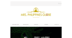 Desktop Screenshot of mrsphilippinesglobe.com