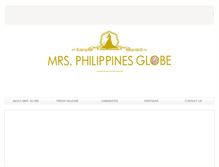 Tablet Screenshot of mrsphilippinesglobe.com